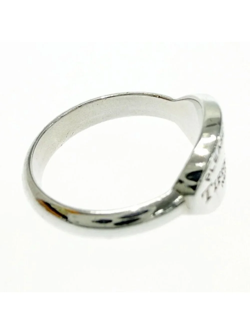 Tiffany & Co Silver Return to Tiffany Oval Tags Ring